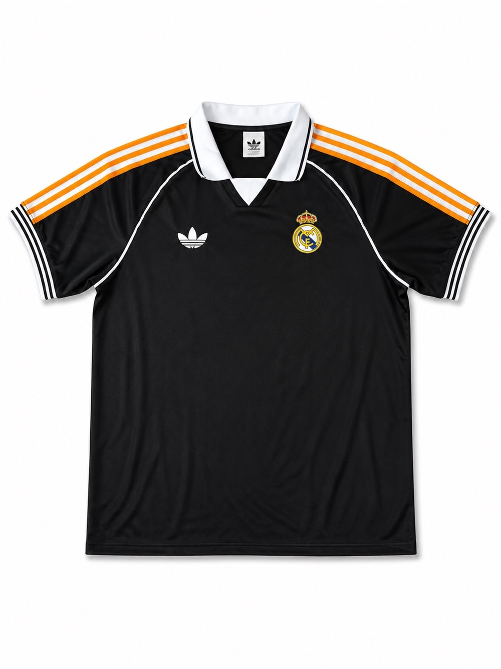 adidas Black Soccer Jersey Real Madrid Vintage Player version